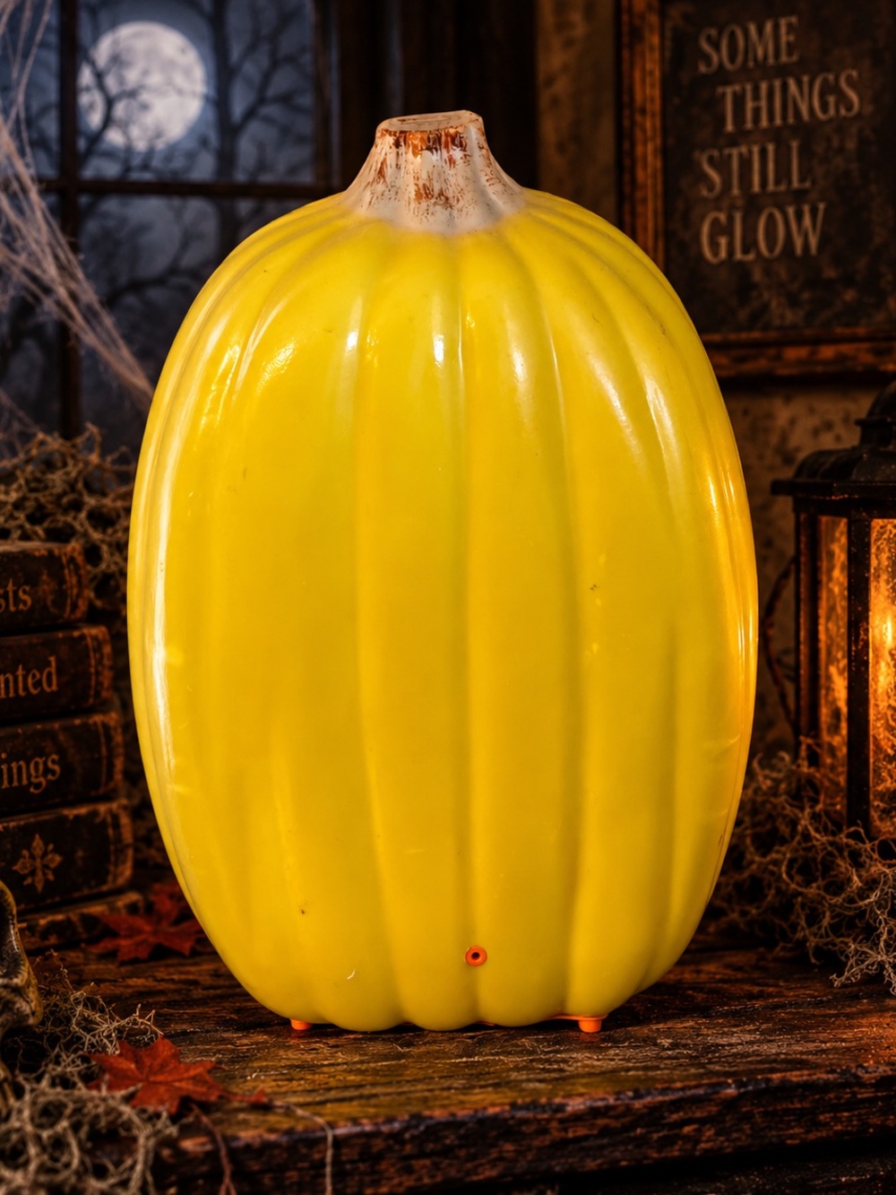 Blow Mold Pumpkin Motion Activated Singing Thriller Michael Jackson 16" Gemmy
